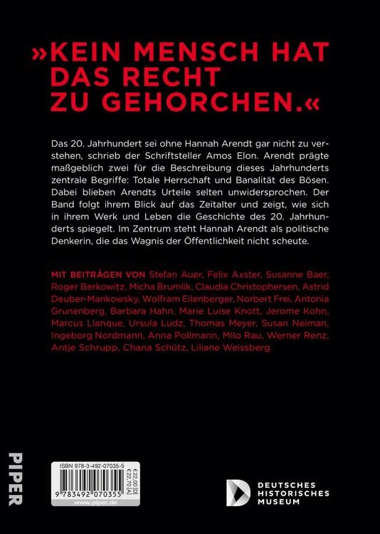 Produktbild: Hannah Arendt und das 20. Jahrhundert