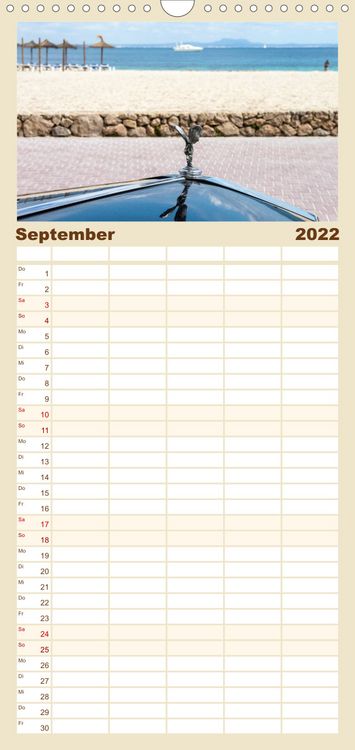 Produktbild: Classic Autos - Familienplaner hoch (Wandkalender 2022 , 21 cm x 45 cm, hoch)