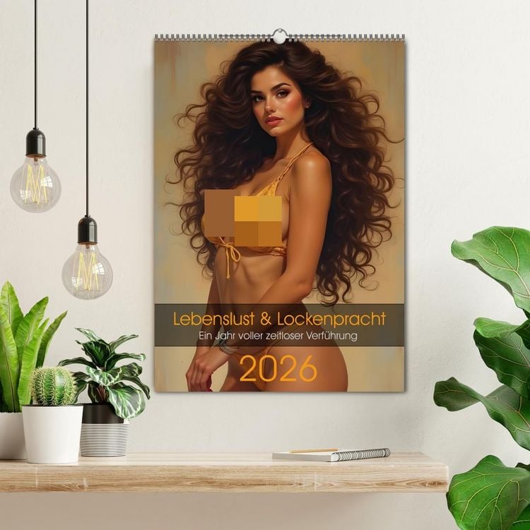 Produktbild: Lebenslust & Lockenpracht (Wandkalender 2026 DIN A2 hoch), CALVENDO Monatskalender