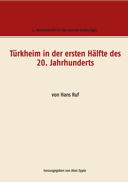 Produktbild: T&uuml;rkheim in der ersten H&auml;lfte des 20. Jahrhunderts