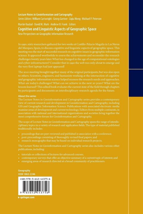 Produktbild: Cognitive and Linguistic Aspects of Geographic Space