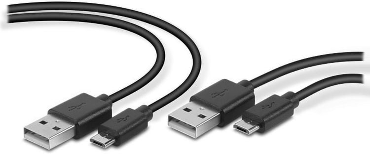 Produktbild: SPEEDLINK STREAM Play & Charge USB Cable Set - for PS4, black