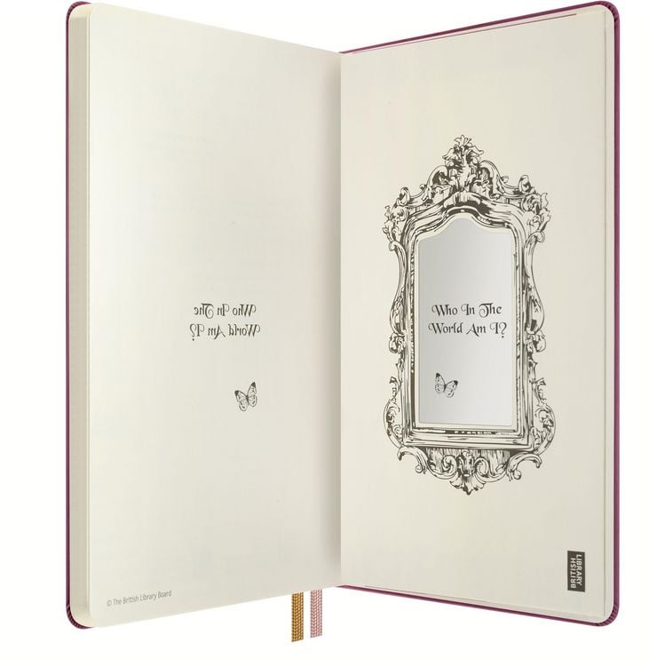 Produktbild: Moleskine Alice im Wunderland Notizbuch limitierte Ausgabe, L/A5, blanko, fester Einband
