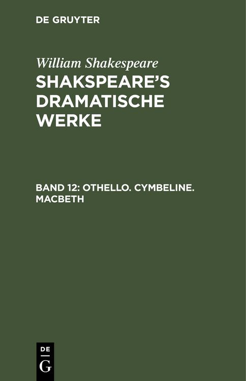 Produktbild: Othello. Cymbeline. Macbeth