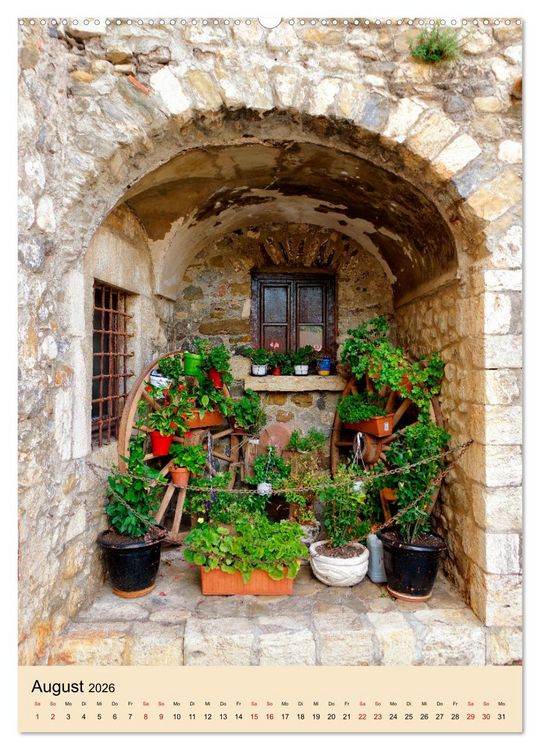 Produktbild: Besal&uacute; - Mittelalter im Hinterland der Costa Brava (hochwertiger Premium Wandkalender 2026 DIN A2 hoch), Kunstdruck in Hochglanz
