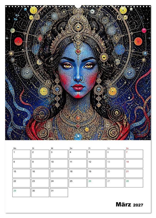 Produktbild: Mystische Gesichter der Unendlichkeit (hochwertiger Premium Wandkalender 2027 DIN A2 hoch), Kunstdruck in Hochglanz