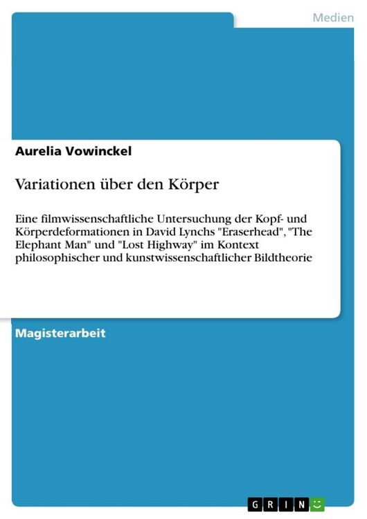 Produktbild: Variationen &uuml;ber den K&ouml;rper