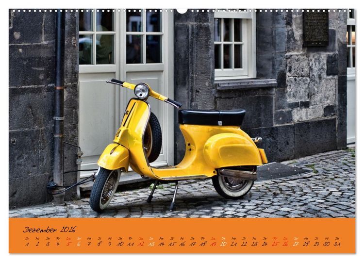 Produktbild: Vespa Liebe (Wandkalender 2026 DIN A2 quer), CALVENDO Monatskalender