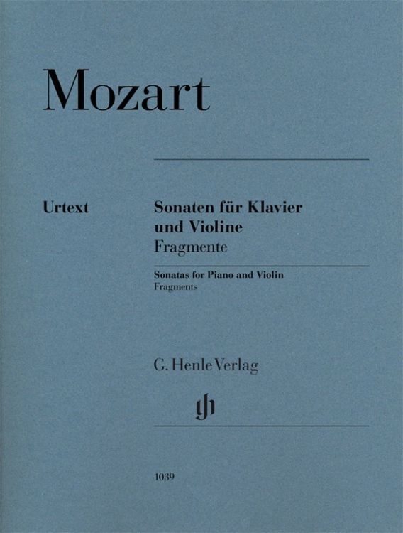 Produktbild: Wolfgang Amadeus Mozart - Violinsonaten, Fragmente