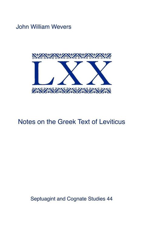 Produktbild: Notes on the Greek Text of Leviticus