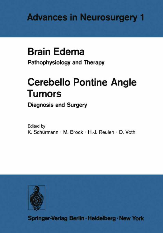 Produktbild: Brain Edema / Cerebello Pontine Angle Tumors