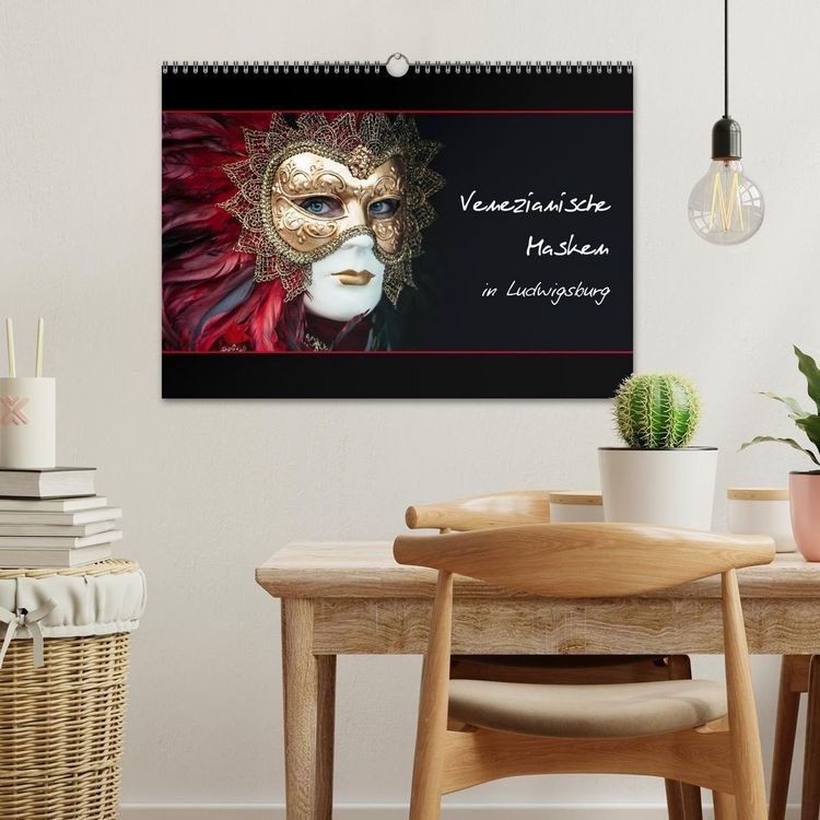 Produktbild: Venezianische Masken in Ludwigsburg (Wandkalender 2027 DIN A3 quer), CALVENDO Monatskalender