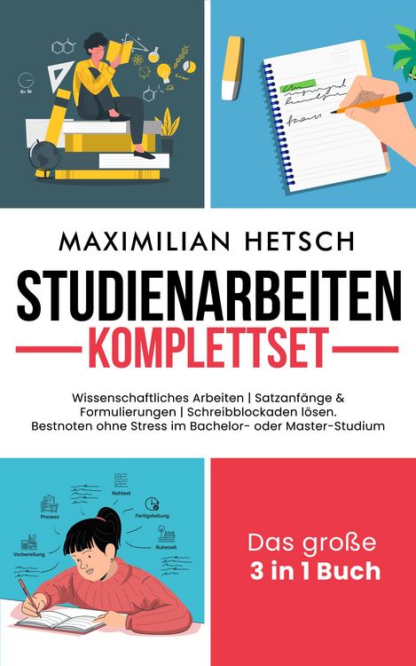 Produktbild: Studienarbeiten Komplettset - Das gro&szlig;e 3 in 1 Buch