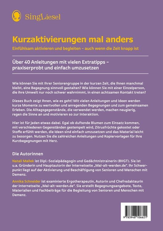 Produktbild: Kurzaktivierungen mal anders. Beliebte und einf&uuml;hlsame 10-Minuten-Aktivierungen f&uuml;r Senioren. Mit Kopiervorlagen und Materialkisten f&uuml;r Aktivierungen.