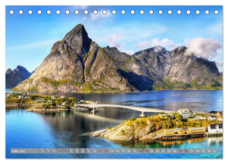 Produktbild: Lofoten Islands, Beauty of Nature (Desk Calendar 2026 DIN A5 landscape), CALVENDO 12 Month DeskCalendar