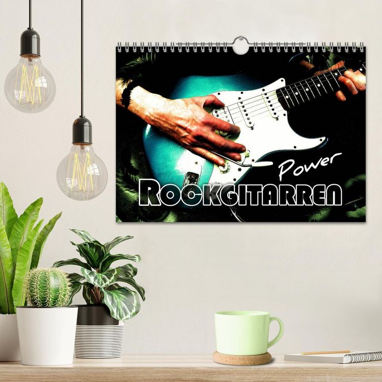 Produktbild: Rockgitarren Power (Wandkalender 2026 DIN A4 quer), CALVENDO Monatskalender