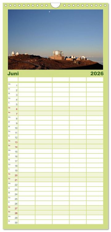 Produktbild: Familienplaner 2026 - Hawaii - Land of Aloha mit 5 Spalten (Wandkalender, 21 x 45 cm) CALVENDO