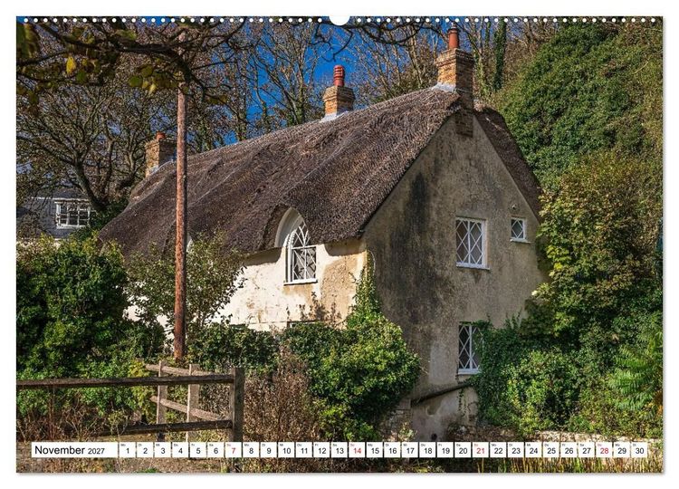 Produktbild: Englands charmante Wohnh&auml;user (Wandkalender 2027 DIN A2 quer), CALVENDO Monatskalender