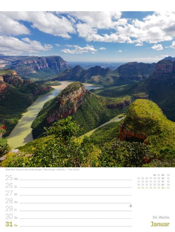 Produktbild: Planet Erde Wochenplaner Kalender 2027 | Landschaften der Welt