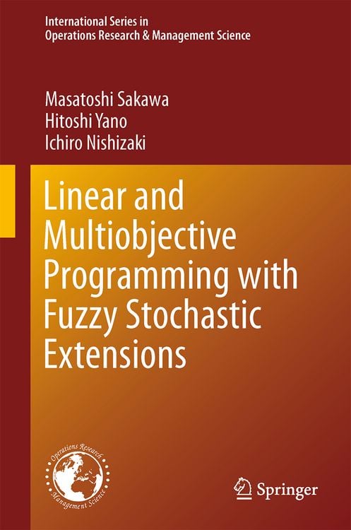 Produktbild: Linear and Multiobjective Programming with Fuzzy Stochastic Extensions