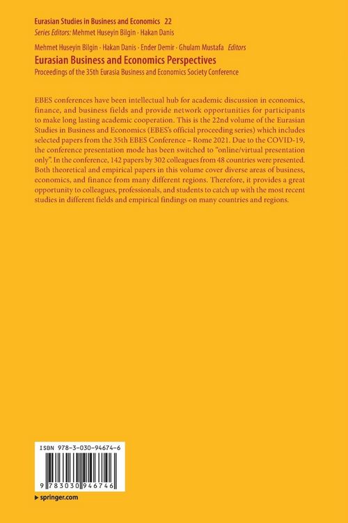 Produktbild: Eurasian Business and Economics Perspectives
