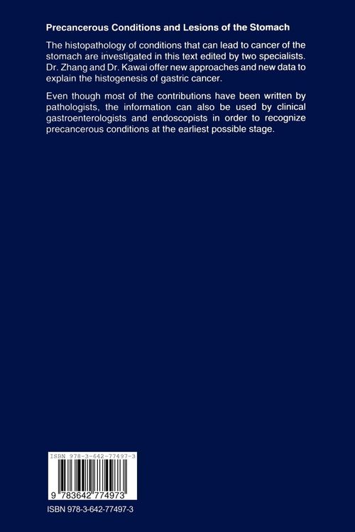 Produktbild: Precancerous Conditions and Lesions of the Stomach