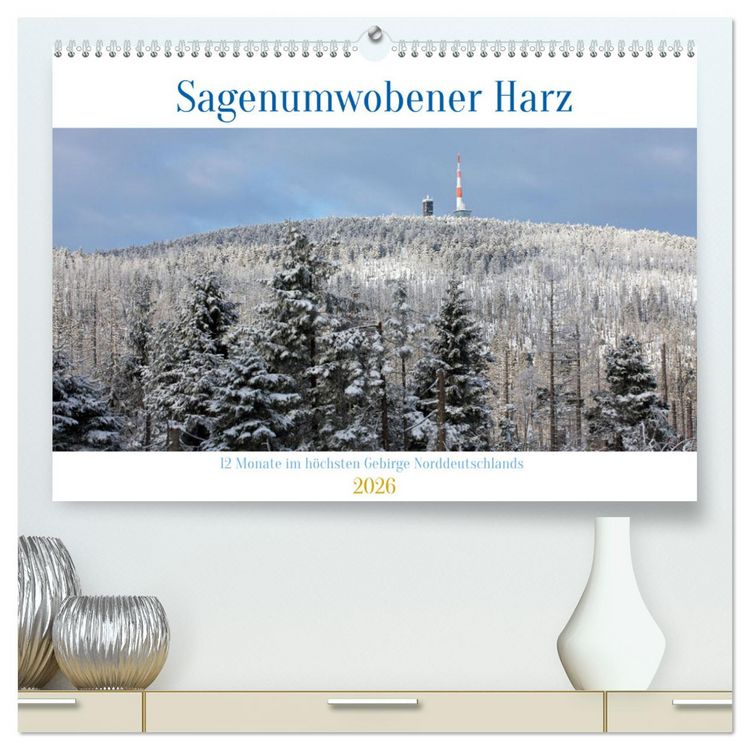 Produktbild: Sagenumwobener Harz (hochwertiger Premium Wandkalender 2026 DIN A2 quer), Kunstdruck in Hochglanz
