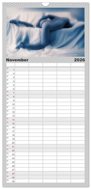 Produktbild: Familienplaner 2026 - M&Auml;NNER - AKTE ZWISCHEN KRAFT UND SINNLICHKEIT mit 5 Spalten (Wandkalender, 21 x 45 cm) CALVENDO