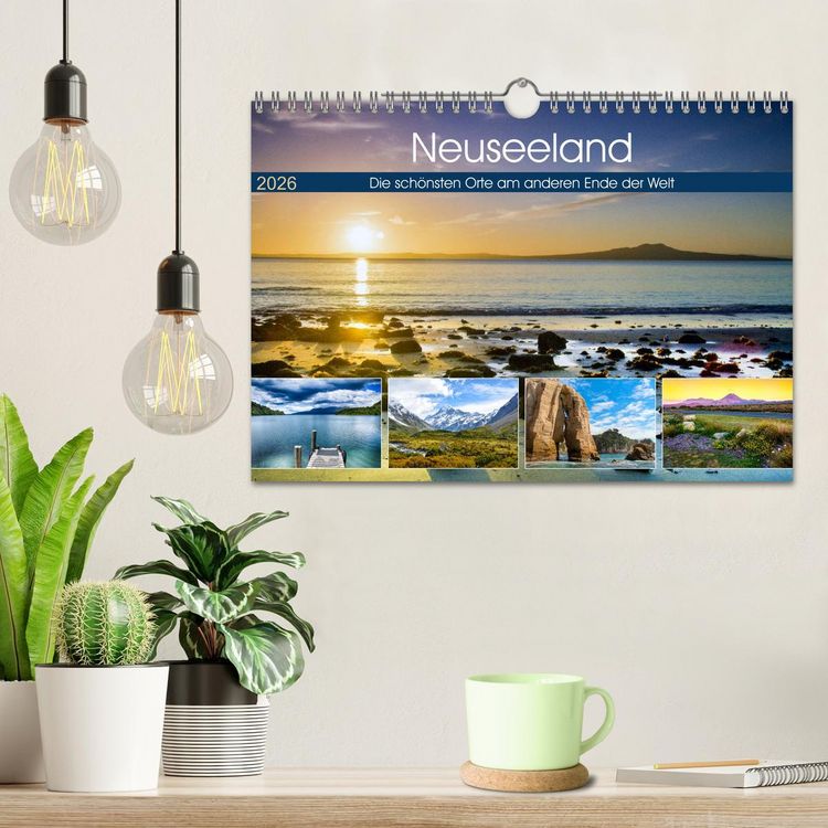 Produktbild: Neuseeland - Die sch&ouml;nsten Orte am anderen Ende der Welt (Wandkalender 2026 DIN A4 quer), CALVENDO Monatskalender