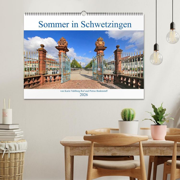 Produktbild: Sommer in Schwetzingen von Karin Vahlberg Ruf und Petrus Bodenstaff (Wandkalender 2026 DIN A2 quer), CALVENDO Monatskalender