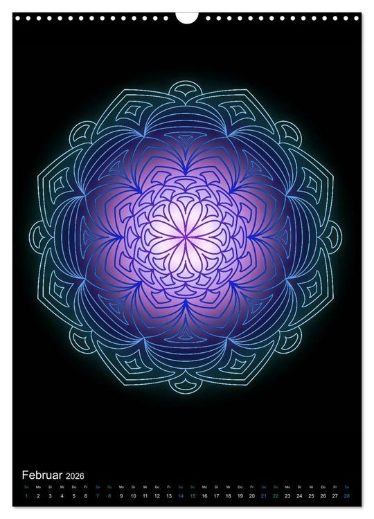 Produktbild: Mandala-Kalender 2026 (Wandkalender 2026 DIN A3 hoch), CALVENDO Monatskalender