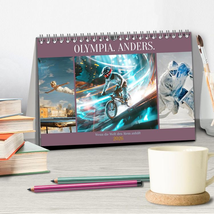 Produktbild: Olympia. Anders. (Tischkalender 2026 DIN A5 quer), CALVENDO Monatskalender