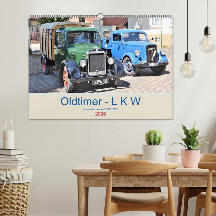 Produktbild: Oldtimer - L K W (Wandkalender 2026 DIN A2 quer), CALVENDO Monatskalender