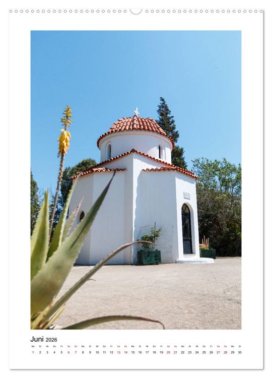 Produktbild: Rhodos, die Sonneninsel (Wandkalender 2026 DIN A2 hoch), CALVENDO Monatskalender