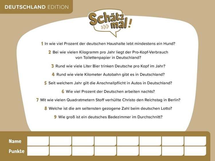 Produktbild: Sch&auml;tz mal! Deutschland Edition