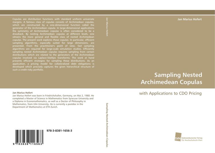 Produktbild: Sampling Nested Archimedean Copulas