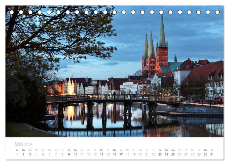 Produktbild: Hafenst&auml;dte der Ostsee (Tischkalender 2026 DIN A5 quer), CALVENDO Monatskalender