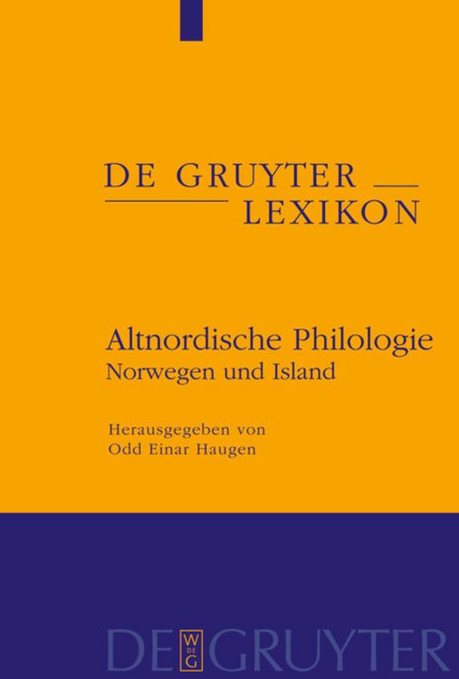 Produktbild: Altnordische Philologie