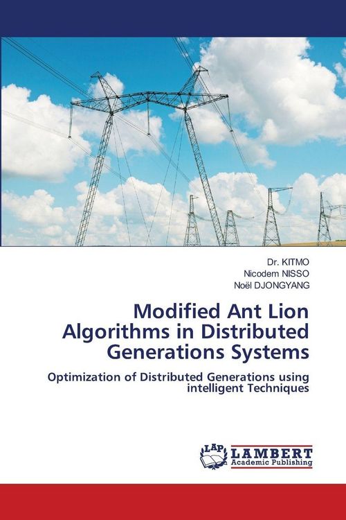 Produktbild: Modified Ant Lion Algorithms in Distributed Generations Systems