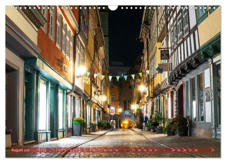 Produktbild: Landeshauptstadt Erfurt - Reise durch das sch&ouml;ne Th&uuml;ringen (Wandkalender 2026 DIN A3 quer), CALVENDO Monatskalender