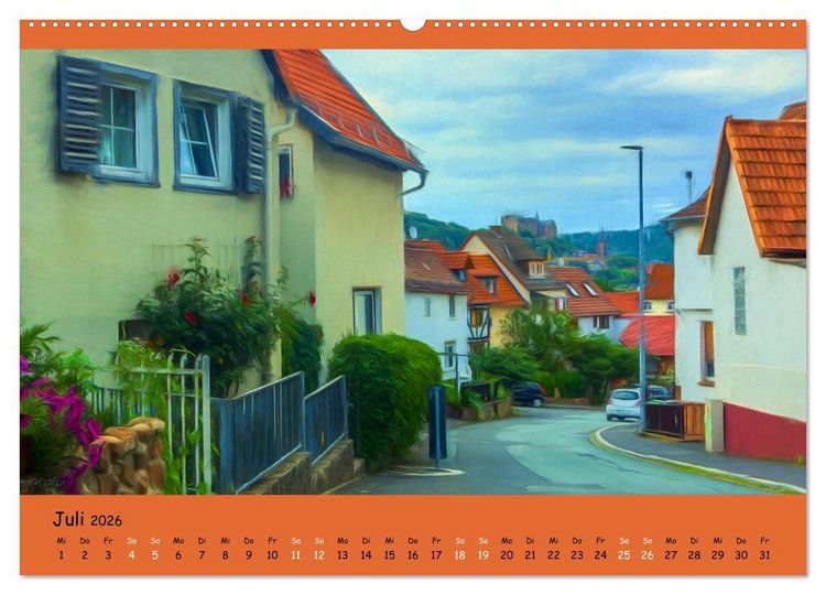 Produktbild: Malerisches Marburg (Wandkalender 2026 DIN A2 quer), CALVENDO Monatskalender
