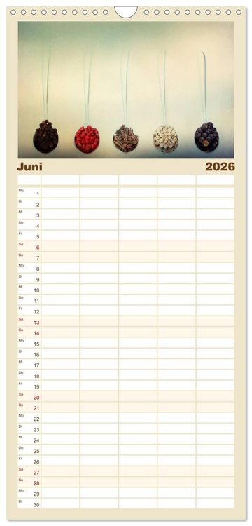 Produktbild: Familienplaner 2026 - Der K&uuml;chenkalender mit 5 Spalten (Wandkalender, 21 x 45 cm) CALVENDO