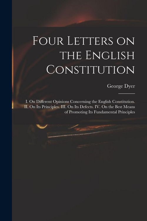 Produktbild: Four Letters on the English Constitution