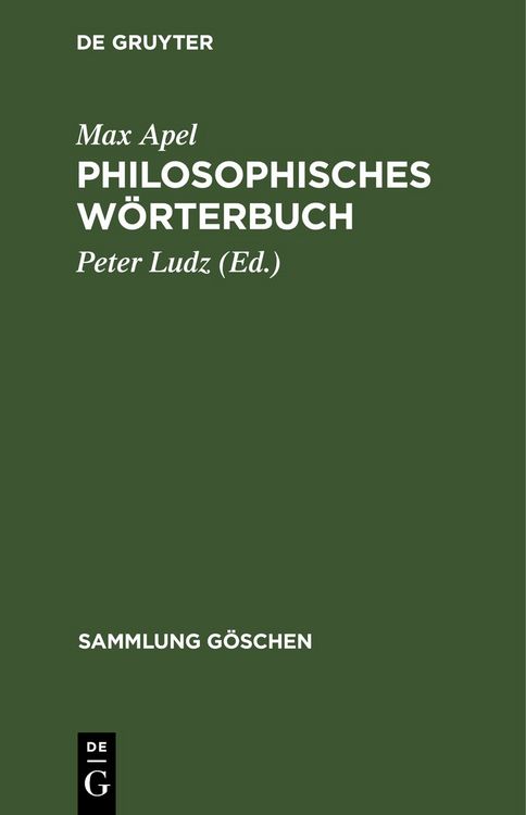 Produktbild: Philosophisches W&ouml;rterbuch