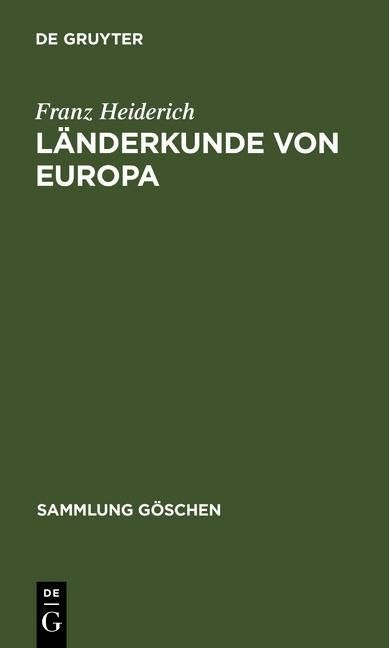 Produktbild: L&auml;nderkunde von Europa
