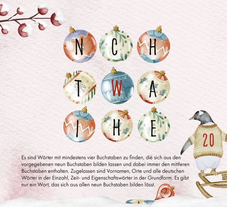 Produktbild: 24 x ultimativer R&auml;tselspa&szlig; f&uuml;r den Advent