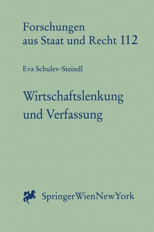 Produktbild: Wirtschaftslenkung und Verfassung