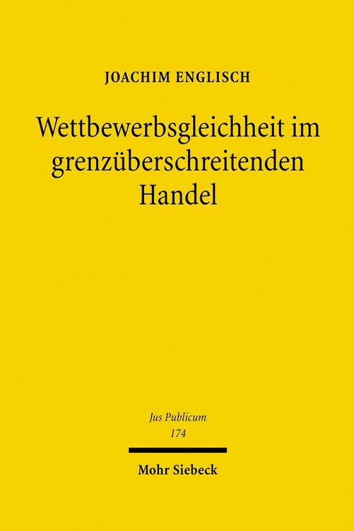 Produktbild: Wettbewerbsgleichheit im grenz&uuml;berschreitenden Handel