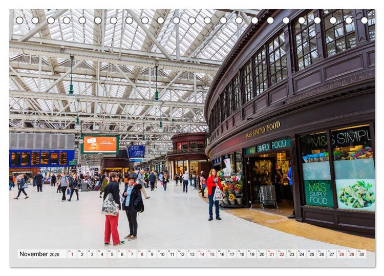 Produktbild: Bahnh&ouml;fe in Europa (Tischkalender 2026 DIN A5 quer), CALVENDO Monatskalender