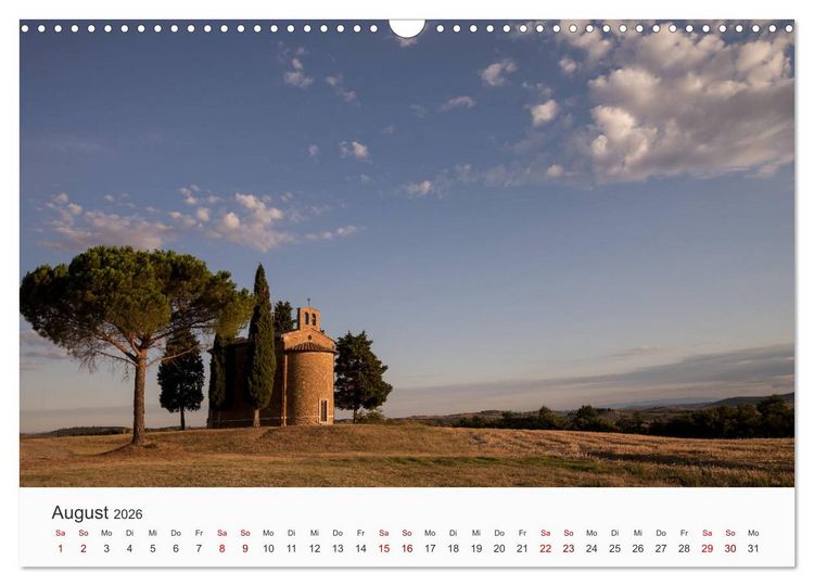 Produktbild: Toskana - idyllische Landschaft (Wandkalender 2026 DIN A3 quer), CALVENDO Monatskalender